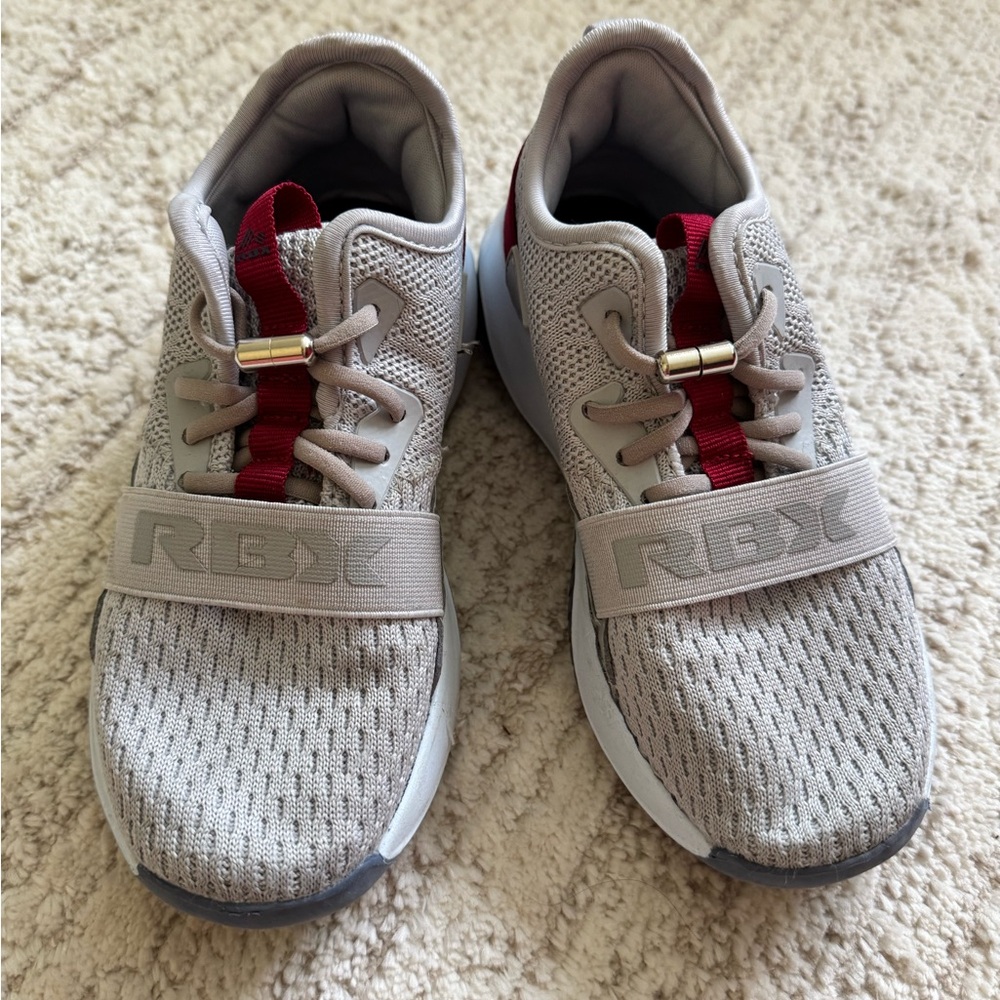 RBX Kids' Beige and Burgundy Sneakers
